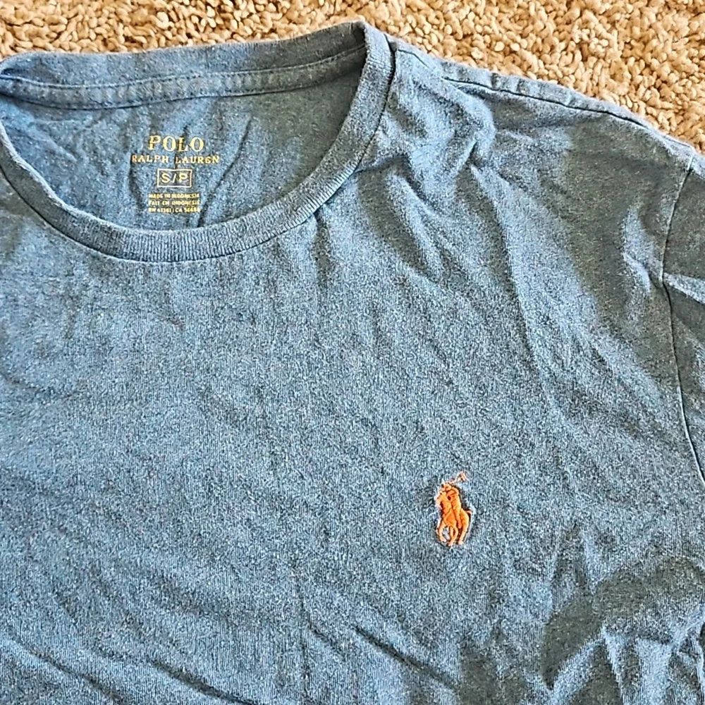 Polo Ralph Lauren long sleeve T shirt, blue, size S